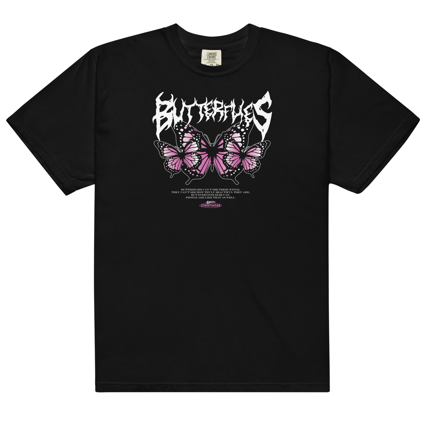 Aspire'Butterflies' heavyweight t-shirt