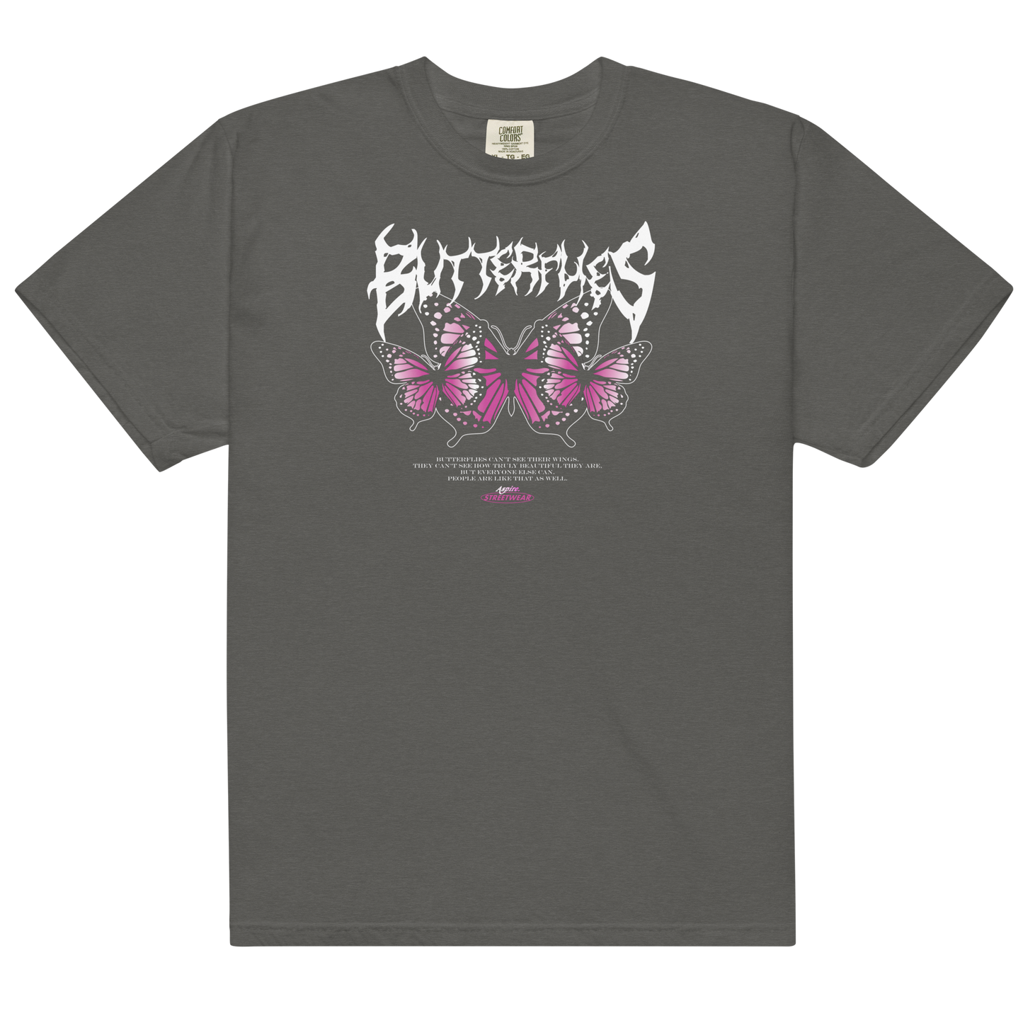 Aspire'Butterflies' heavyweight t-shirt