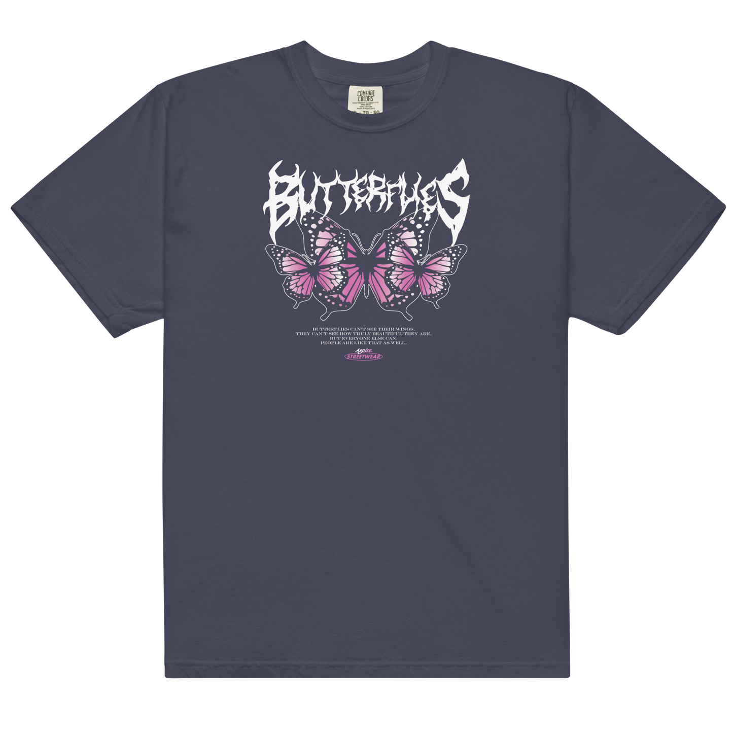 Aspire'Butterflies' heavyweight t-shirt